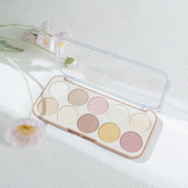Miss Rose 10 Color Heaven Hue Highlighter Palette
