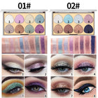 MISS ROSE 8 Colors Glitter Eyeshadow Palette